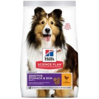 Hill's Science Plan Sensitive Stomach & Skin для собак с чувствительным желудком и кожей, с курицей