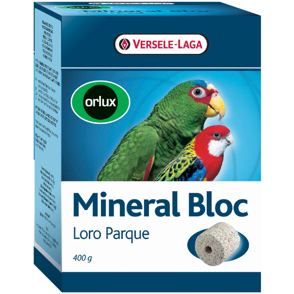  VERSELE-LAGA минеральный блок для средних и крупных попугаев Orlux Mineral Bloc 400 г