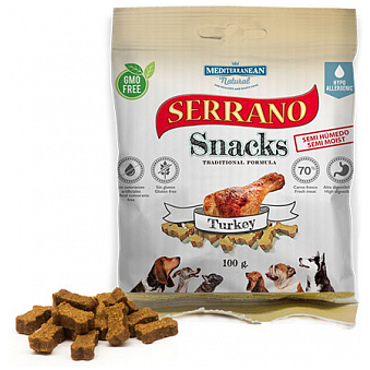 Serrano snacks Лакомство для собак (ИНДЕЙКА), 100 г.