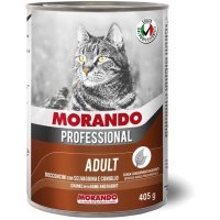 Morando Professional ADULT для кошек кусочки в соусе с Дичью и Кроликом 405г