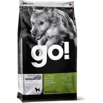 GO! Беззерновой для Щенков и Собак с Индейкой для чувств. пищеварения, Sensitivity + Shine LID Turkey Dog Recipe