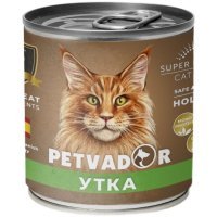 PETVADOR консервы для кошек Утка 240г
