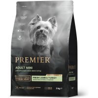 Premier Dog ADULT Mini корм для собак мелких пород Свежее мясо Ягненка с Индейкой
