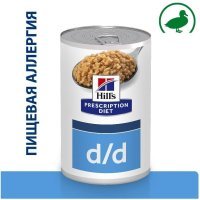 Hill's Prescription Diet d/d Food Sensitivities для собак при пищевой аллергии, с уткой 370 г