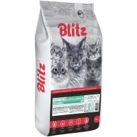 Blitz Sensitive Kitten корм для котят, беременных и кормящих кошек с Индейкой