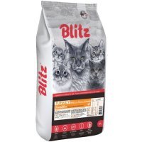 Blitz Sensitive сухой корм для взрослых кошек с Индейкой