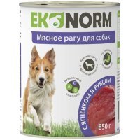 Ekonorm мясное рагу для собак Ягнёнок и рубец, 410 г.