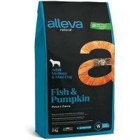 Alleva Natural Adult Medium/Maxi для собак средних и крупных пород, Рыба и тыква