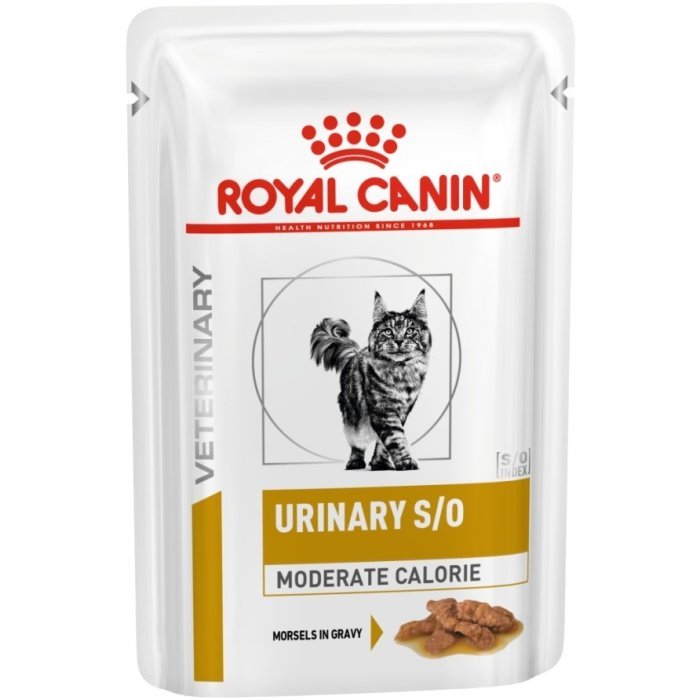 Royal Canin (вет. консервы) для кошек "Лечение и профилактика МКБ", УринариС/О Модерейт Кэлори (фелин)