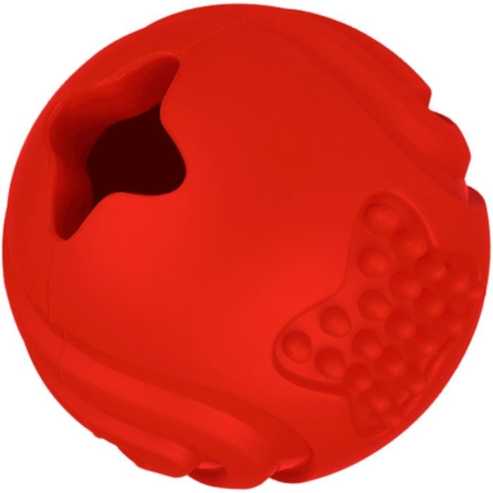 Mr.Kranch Игрушка для собак Мяч 6,5 см красный с ароматом бекона
