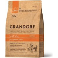 Grandorf Lamb&Turkey Junior для юниоров средних и крупных пород с 4 месяцев с Ягнёнком и индейкой