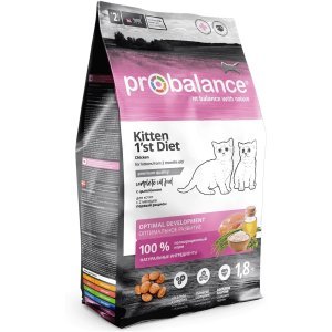ProBalance 1'st Diet Kitten корм для котят с 2-х до 12 месяцев с Цыплёнком