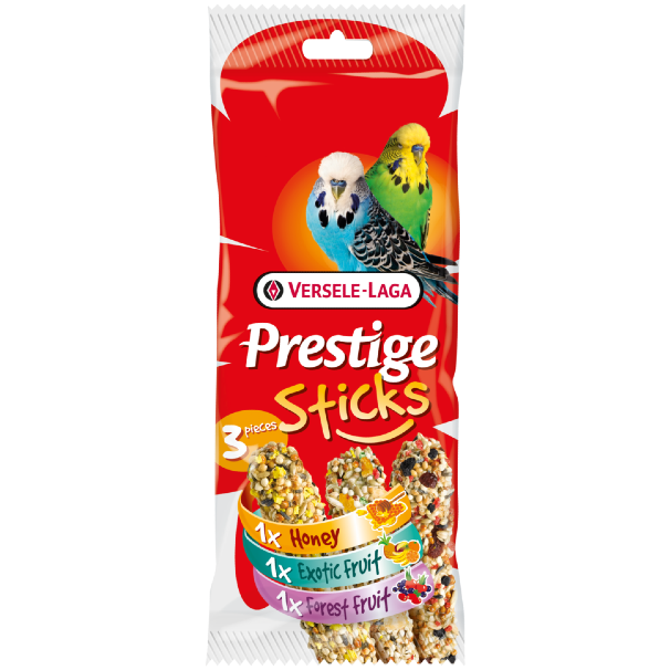 VERSELE-LAGA палочки для волнистых попугаев Prestige микс с медом, фруктами и ягодами 3х30 г