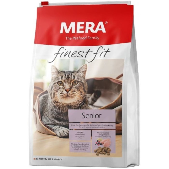 Сухой корм Mera Finest Fit "Senior 8+" (Мера Файнест Фит "Сеньор 8+") для стареющих кошек
