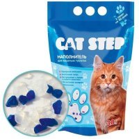 Cat Step Наполнитель силикагелевый с синими гранулами